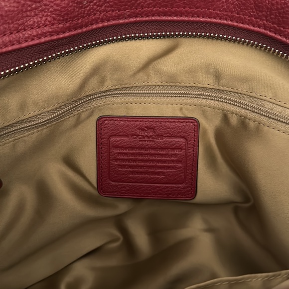 Coach Red (Maroon) Tote - Picture 10 of 12